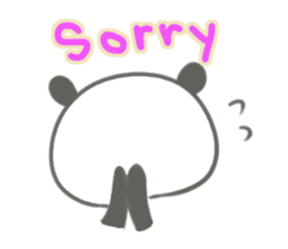 Gray panda chan sticker #12863905