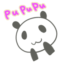 Gray panda chan sticker #12863912