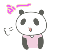 Gray panda chan sticker #12863915
