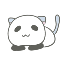Gray panda chan sticker #12863922