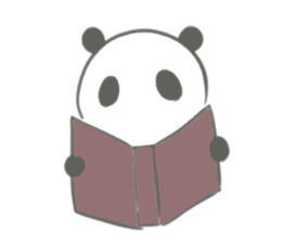 Gray panda chan sticker #12863931
