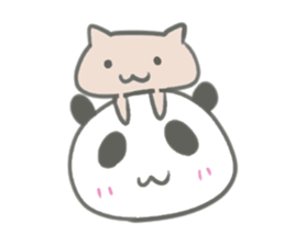 Gray panda chan sticker #12863937