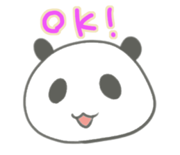 Gray panda chan sticker #12863939