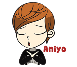 Chibi Kpop Korean Fanboy sticker #12864107