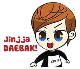 Chibi Kpop Korean Fanboy sticker #12864116