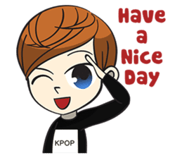 Chibi Kpop Korean Fanboy sticker #12864131