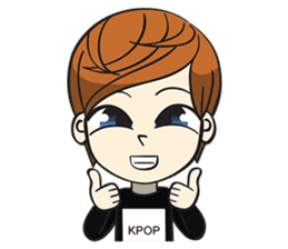 Chibi Kpop Korean Fanboy sticker #12864141