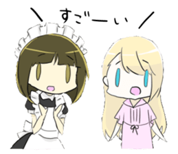 a milady and her maid sticker #12864186