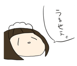 a milady and her maid sticker #12864205