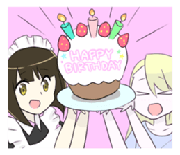 a milady and her maid sticker #12864211