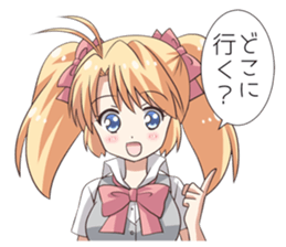 The girl of swimming suit and uniform 4 sticker #12864743