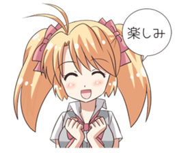 The girl of swimming suit and uniform 4 sticker #12864747