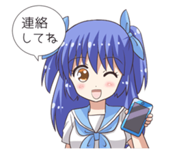 The girl of swimming suit and uniform 4 sticker #12864762