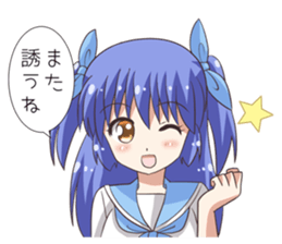 The girl of swimming suit and uniform 4 sticker #12864763