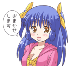 The girl of swimming suit and uniform 4 sticker #12864772