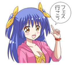 The girl of swimming suit and uniform 4 sticker #12864773