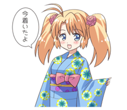 The girl of swimming suit and uniform 4 sticker #12864779