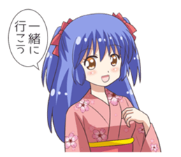 The girl of swimming suit and uniform 4 sticker #12864780