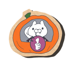 White squirrel -Halloween- sticker #12865135