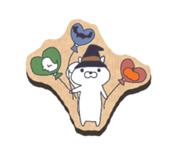 White squirrel -Halloween- sticker #12865136