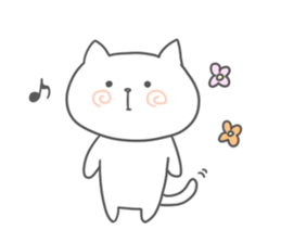 shiro-neko sticker #12865326
