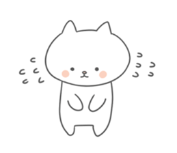 shiro-neko sticker #12865362