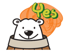 polar bear Bob sticker #12865916