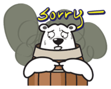 polar bear Bob sticker #12865925