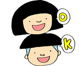 HANAKO&TAROU is KANSAI dialect. sticker #12866365
