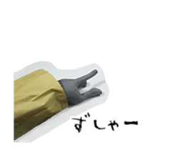 Stickers of moving clay cat sticker #12866799