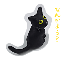 Stickers of moving clay cat sticker #12866810