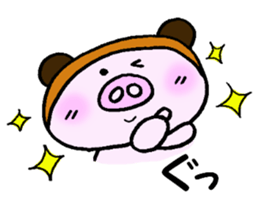 Mr. piglet racoon dog sticker #12867199