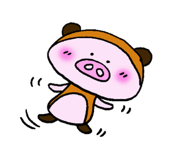 Mr. piglet racoon dog sticker #12867237