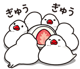 Little birds and rice cakes sticker #12868142
