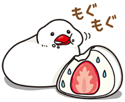 Little birds and rice cakes sticker #12868145