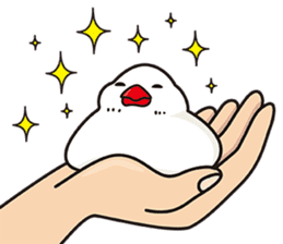 Little birds and rice cakes sticker #12868146