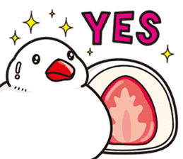 Little birds and rice cakes sticker #12868154