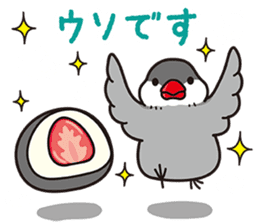 Little birds and rice cakes sticker #12868179