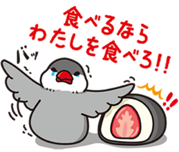 Little birds and rice cakes sticker #12868181