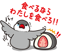 Little birds and rice cakes sticker #12868181