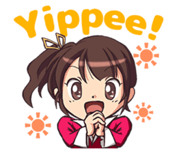 Work! Weather caster in english sticker #12869127