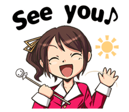 Work! Weather caster in english sticker #12869129