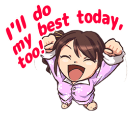 Work! Weather caster in english sticker #12869130