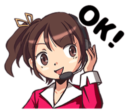 Work! Weather caster in english sticker #12869134