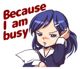 Work! Weather caster in english sticker #12869144