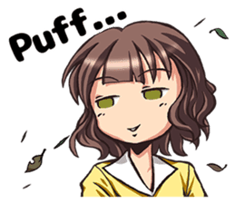 Work! Weather caster in english sticker #12869153