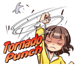 Work! Weather caster in english sticker #12869157