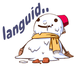 Work! Weather caster in english sticker #12869163