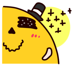 Halloween pumpkin"MICHAEL" English sticker #12869210