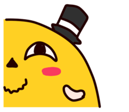 Halloween pumpkin"MICHAEL" English sticker #12869214